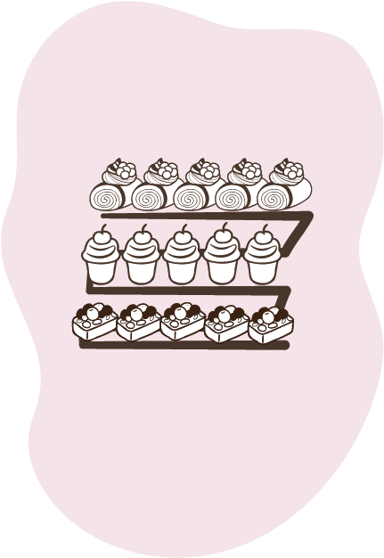 Home 5 Candy bar ilustratie Pink